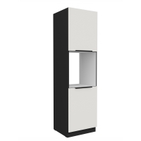 Słupek do zabudowy piekarnika 60 cm AURO 60 DP-210 2F WH/BL antyfinger